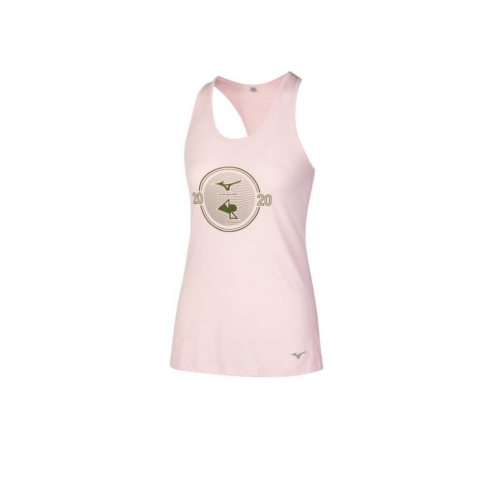 Mizuno Women's April Ross Vision Graphic Tank Top Rose (440753-EUQ)